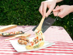 Rosenstein & Söhne Raclette Pfännchen:6er-Set Grill-Pfännchen Mit Klappbarem Griff, Spülmaschinenfest -Rosenstein & Söhne Shop nx6046 5 1