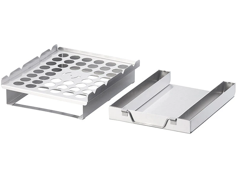 Rosenstein & Söhne Grillaufsatz:5in1-Grill-Aufsatz Aus Edelstahl, 4 Spieße, Für Hähnchen, Gemüse & Co. 12 Rosenstein & Söhne Grillaufsatz:5in1-Grill-Aufsatz Aus Edelstahl, 4 Spieße, Für Hähnchen, Gemüse & Co. – Bild 10