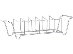 Rosenstein & Söhne Grillhalter:2er-Set 2in1-Sparerib-Halter & Bratenkorb Für Grill & Ofen, Edelstahl -Rosenstein & Söhne Shop nx6050 1 1