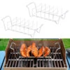 Rosenstein & Söhne Grillhalter:2er-Set 2in1-Sparerib-Halter & Bratenkorb Für Grill & Ofen, Edelstahl -Rosenstein & Söhne Shop nx6051 1