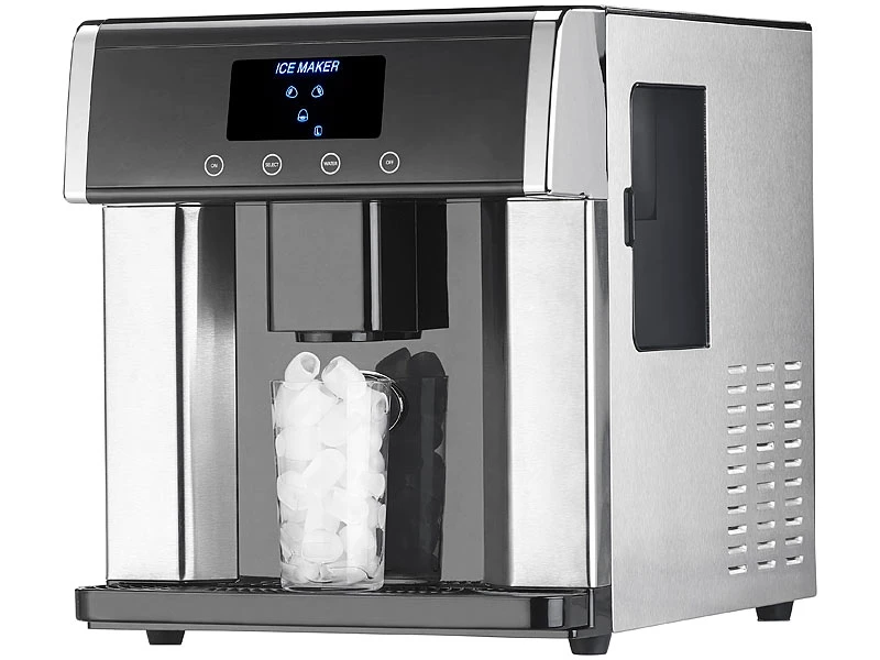 Rosenstein & Söhne Eiswürfel Bereiter:Eiswürfelmaschine & Wasserspender V2 Mit XL-Display, Versandrückläufer 4 Rosenstein & Söhne Eiswürfel Bereiter:Eiswürfelmaschine & Wasserspender V2 Mit XL-Display, Versandrückläufer – Bild 2