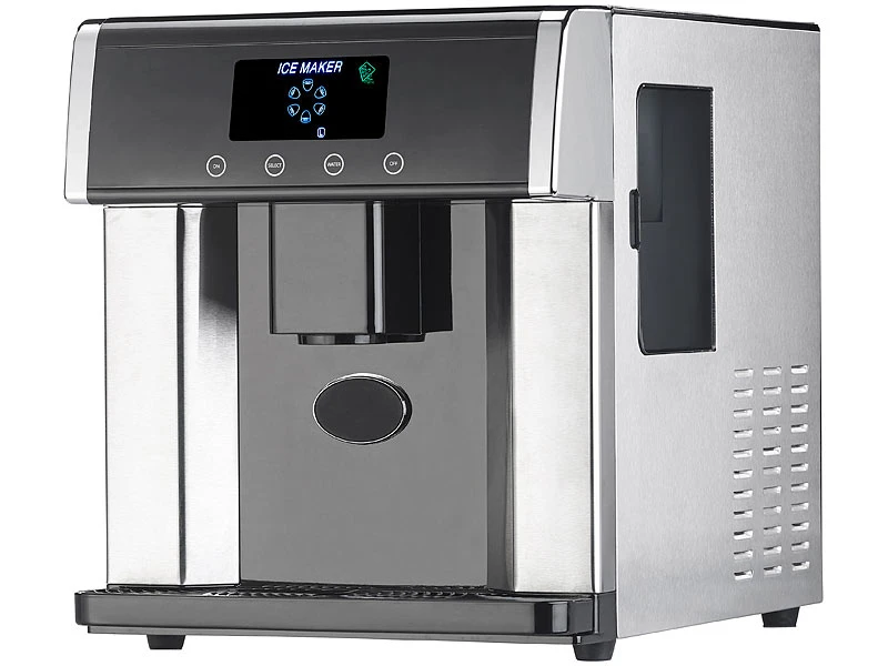 Rosenstein & Söhne Eiswürfel Maschinen:Eiswürfelmaschine & Wasserspender V2 Mit XL-Display, Edelstahl-Gehäuse 14 Rosenstein & Söhne Eiswürfel Maschinen:Eiswürfelmaschine & Wasserspender V2 Mit XL-Display, Edelstahl-Gehäuse – Bild 12