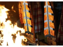 Rosenstein & Söhne Flammlachsbretter:Flammlachs-Bretter, Zedernholz, Neigbare Edelstahl-Halterung, 2er-Set -Rosenstein & Söhne Shop nx6373 6 1