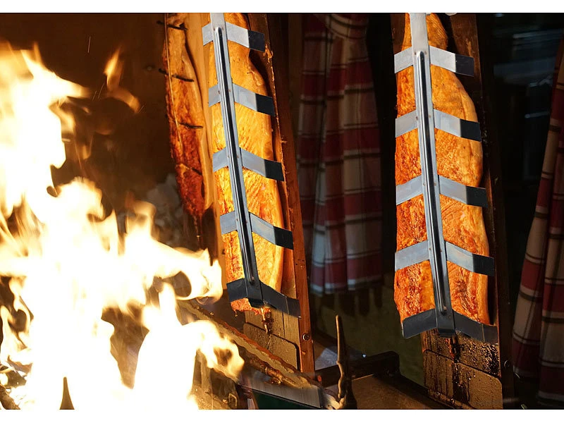 Rosenstein & Söhne Flammlachs Halterung:Flammlachs-Bretter, Zedernholz, Versandrückläufer 9 Rosenstein & Söhne Flammlachs Halterung:Flammlachs-Bretter, Zedernholz, Versandrückläufer – Bild 8