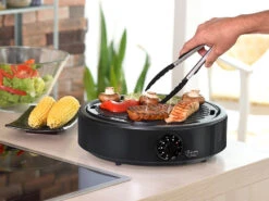 Rosenstein & Söhne Infrarot Kocher:2in1-Glaskeramik-Kochplatte & Rauchfreier Infrarot-Tischgrill, 2.000 W -Rosenstein & Söhne Shop nx6464 4