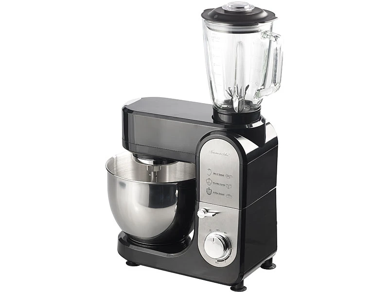 Rosenstein & Söhne All In One Küchengerät:All-in-One-Küchenmaschine Mit Fleischwolf Und Mixaufsatz, 1.000 Watt 6 Rosenstein & Söhne All In One Küchengerät:All-in-One-Küchenmaschine Mit Fleischwolf Und Mixaufsatz, 1.000 Watt – Bild 4