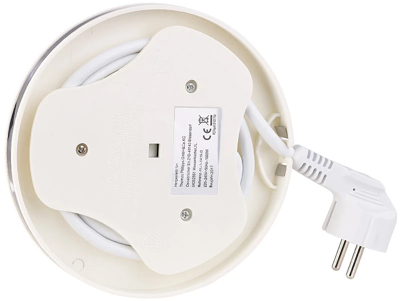 Rosenstein & Söhne Wasserkocher Teekannen:Keramik-Wasserkocher Mit BlumenmusterVersandrückläufer 9 Rosenstein & Söhne Wasserkocher Teekannen:Keramik-Wasserkocher Mit BlumenmusterVersandrückläufer – Bild 7