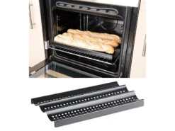 Rosenstein & Söhne Blech:2er-Set Baguette-Backbleche Aus Carbonstahl, Anti-Haft-beschichtet 13 Rosenstein & Söhne Blech:2er-Set Baguette-Backbleche Aus Carbonstahl, Anti-Haft-beschichtet -Rosenstein & Söhne Shop nx6817 4