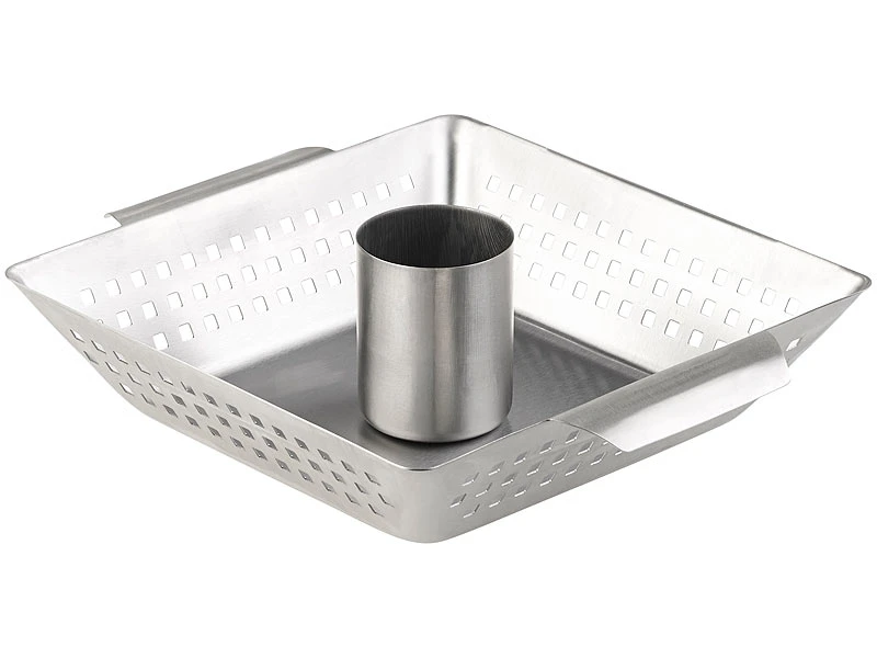 Rosenstein & Söhne Hähnchengriller:BBQ-Hähnchen-Griller Mit Aroma-Behälter Für Ganze Hähnchen 4 Rosenstein & Söhne Hähnchengriller:BBQ-Hähnchen-Griller Mit Aroma-Behälter Für Ganze Hähnchen – Bild 2