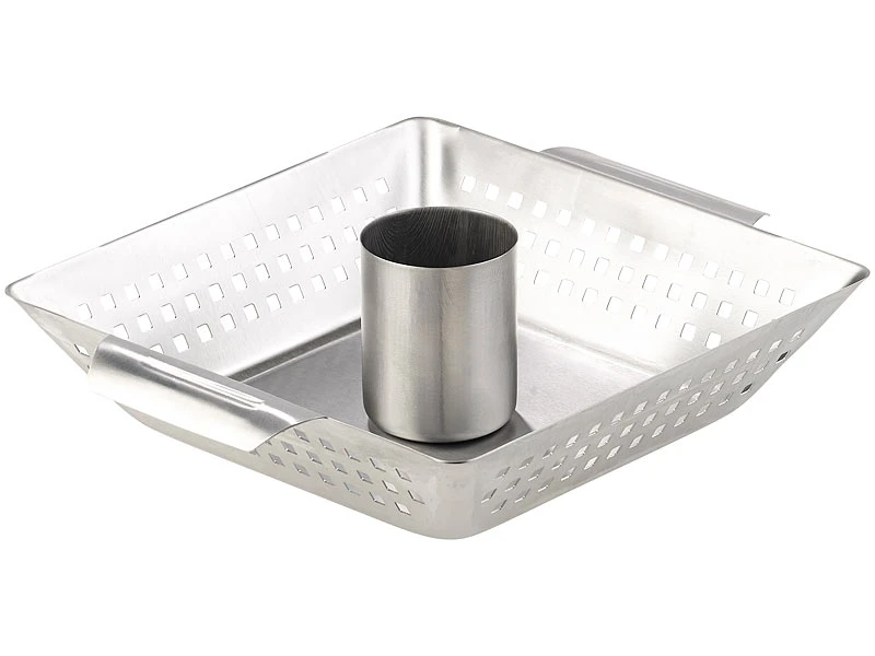 Rosenstein & Söhne Hähnchengriller:BBQ-Hähnchen-Griller Mit Aroma-Behälter Für Ganze Hähnchen 5 Rosenstein & Söhne Hähnchengriller:BBQ-Hähnchen-Griller Mit Aroma-Behälter Für Ganze Hähnchen – Bild 3