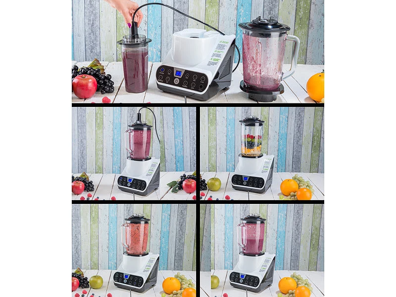 Rosenstein & Söhne Vakuum Mixer:Standmixer Mit Vakuumier-Funktion & LED-Touch-Display, 1,5 L, 1.300 W 8 Rosenstein & Söhne Vakuum Mixer:Standmixer Mit Vakuumier-Funktion & LED-Touch-Display, 1,5 L, 1.300 W – Bild 6