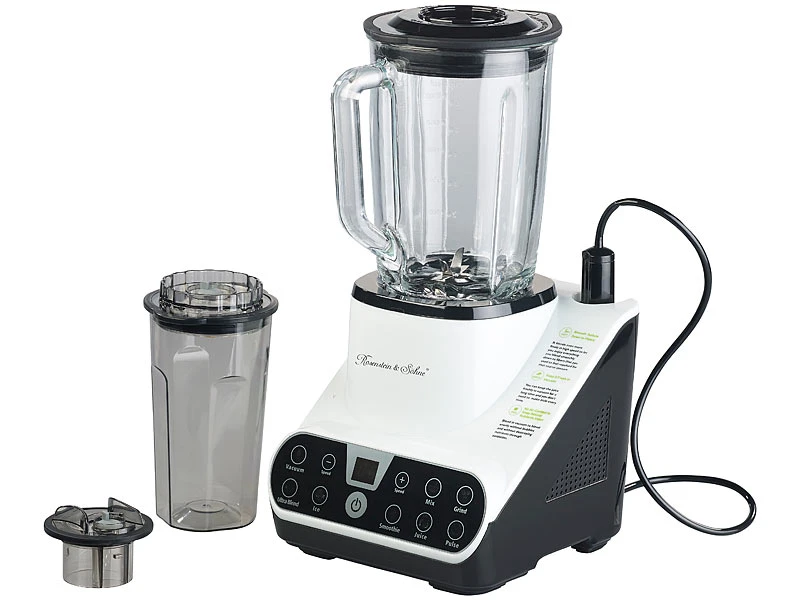 Rosenstein & Söhne Vakuum Mixer:Standmixer Mit Vakuumier-Funktion & LED-Touch-Display, 1,5 L, 1.300 W 6 Rosenstein & Söhne Vakuum Mixer:Standmixer Mit Vakuumier-Funktion & LED-Touch-Display, 1,5 L, 1.300 W – Bild 4