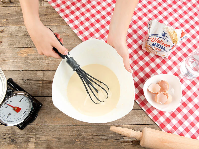 Rosenstein & Söhne Schneebesen Kunststoff:Flexibler Schneebesen, Verstellbare Breite Für Flache & Tiefe Gefäße 13 Rosenstein & Söhne Schneebesen Kunststoff:Flexibler Schneebesen, Verstellbare Breite Für Flache & Tiefe Gefäße – Bild 11