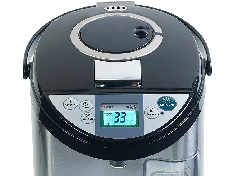 Rosenstein & Söhne Wasserkocher:Heißwasserspender, 5-Liter-Wassertank, 5 Temperaturstufen, 1.200 Watt 10 Rosenstein & Söhne Wasserkocher:Heißwasserspender, 5-Liter-Wassertank, 5 Temperaturstufen, 1.200 Watt – Bild 8