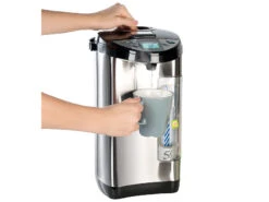 Rosenstein & Söhne Wasserkocher:Heißwasserspender, 5-Liter-Wassertank, 5 Temperaturstufen, 1.200 Watt