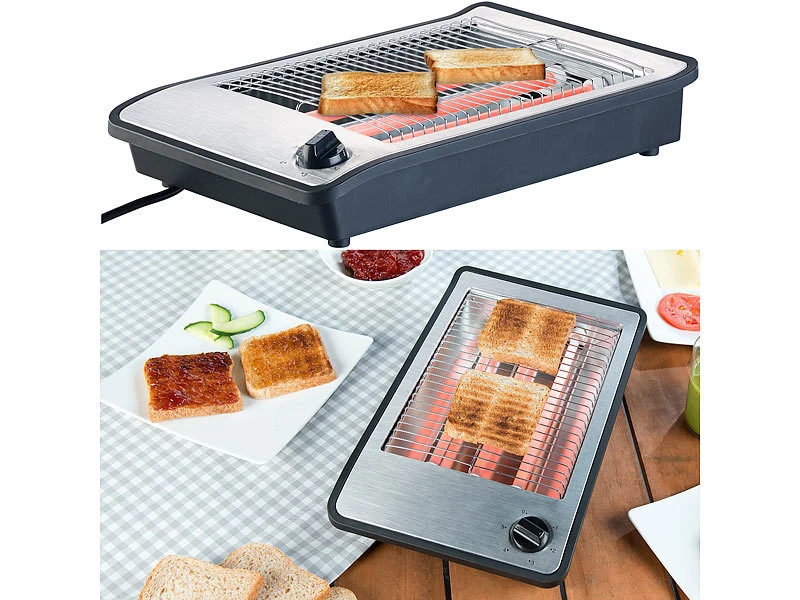 Rosenstein & Söhne Flach-Toaster:Flachtoaster Für Bis Zu 4 Brötchen, Versandrückläufer 9 Rosenstein & Söhne Flach-Toaster:Flachtoaster Für Bis Zu 4 Brötchen, Versandrückläufer – Bild 7