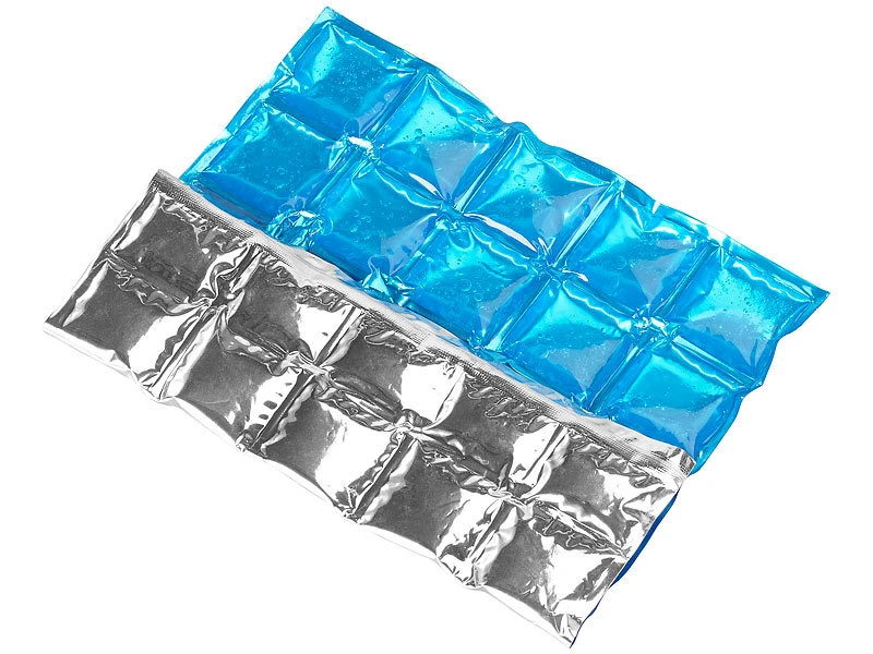 PEARL Kühlbeutel:4er-Set Flexible Kühlkissen Mit Kühlzellen, Wiederverwendbar, 30x25 Cm 4 PEARL Kühlbeutel:4er-Set Flexible Kühlkissen Mit Kühlzellen, Wiederverwendbar, 30x25 Cm – Bild 2