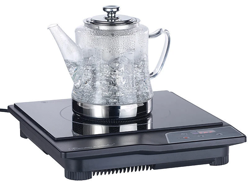 Rosenstein & Söhne Teekocher:2in1-Glas-Teebereiter & Teekanne Für Alle Herde, Auch Induktion, 1,5 L 8 Rosenstein & Söhne Teekocher:2in1-Glas-Teebereiter & Teekanne Für Alle Herde, Auch Induktion, 1,5 L – Bild 6