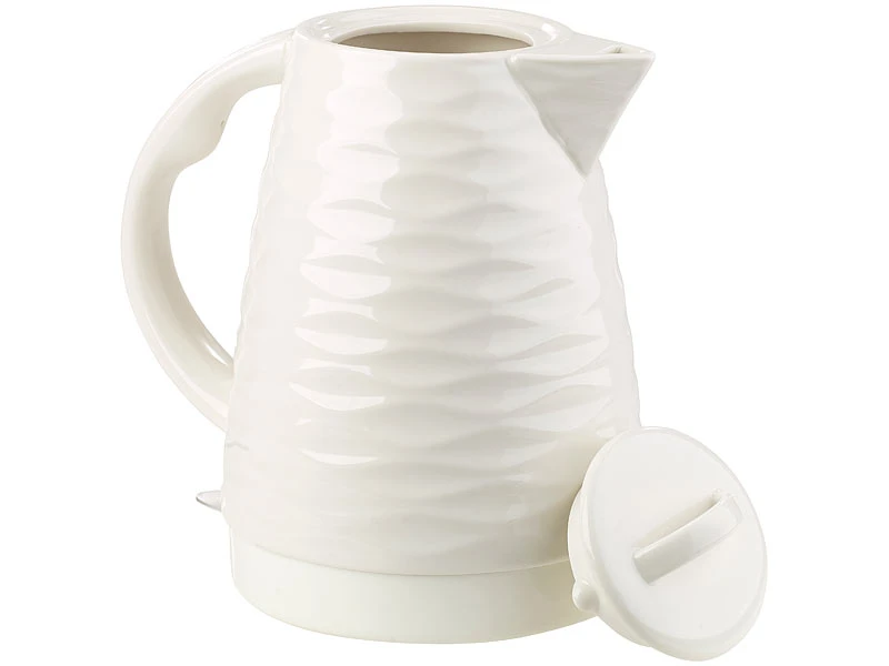 Rosenstein & Söhne Wasserkocher Keramik:Porzellan-Wasserkocher WSK-270.rtr, 1,7 Liter, 1.500 Watt 3 Rosenstein & Söhne Wasserkocher Keramik:Porzellan-Wasserkocher WSK-270.rtr, 1,7 Liter, 1.500 Watt