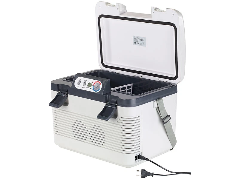 Xcase Elektrokühlbox:Thermoelektrische Kühl-/Wärmebox, LED-Anzeige, 12/24 & 230 V, 19 Liter 11 Xcase Elektrokühlbox:Thermoelektrische Kühl-/Wärmebox, LED-Anzeige, 12/24 & 230 V, 19 Liter – Bild 9