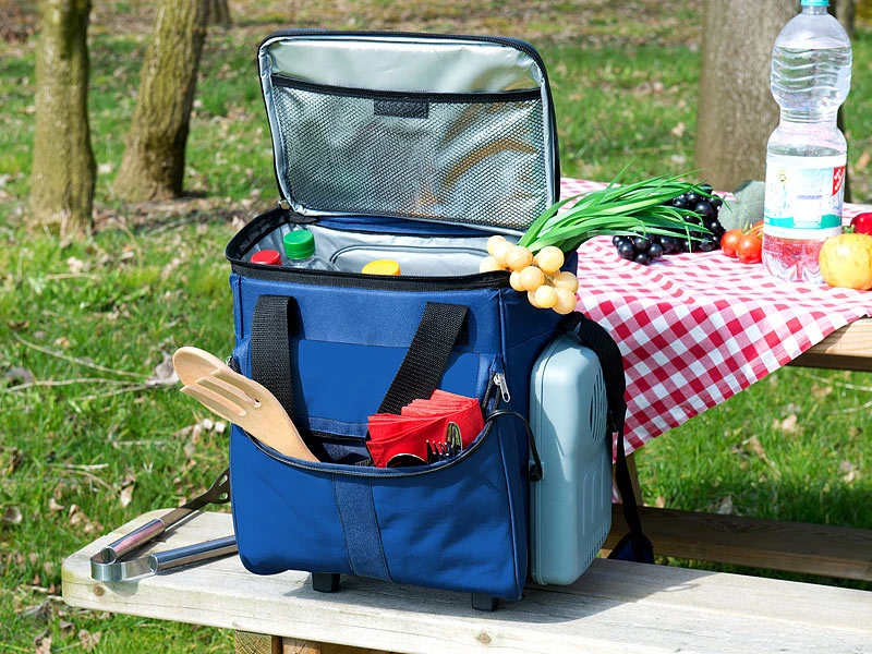 Xcase Kühltasche Trolley:Thermoelektrischer Kühltrolley Mit Teleskop-Griff (Versandrückläufer) 7 Xcase Kühltasche Trolley:Thermoelektrischer Kühltrolley Mit Teleskop-Griff (Versandrückläufer) – Bild 5