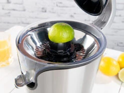 Rosenstein & Söhne Orangenpresse Elektrisch:Elektrische Edelstahl-Zitruspresse, 2 Aufsätze, Saftbehälter, 160 Watt 16 Rosenstein & Söhne Orangenpresse Elektrisch:Elektrische Edelstahl-Zitruspresse, 2 Aufsätze, Saftbehälter, 160 Watt -Rosenstein & Söhne Shop nx7707 14