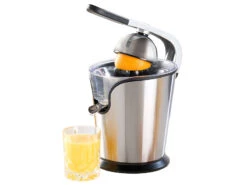 Rosenstein & Söhne Orangenpresse Elektrisch:Elektrische Edelstahl-Zitruspresse, 2 Aufsätze, Saftbehälter, 160 Watt 12 Rosenstein & Söhne Orangenpresse Elektrisch:Elektrische Edelstahl-Zitruspresse, 2 Aufsätze, Saftbehälter, 160 Watt -Rosenstein & Söhne Shop nx7707 15