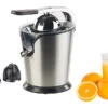 Rosenstein & Söhne Orangenpresse Elektrisch:Elektrische Edelstahl-Zitruspresse, 2 Aufsätze, Saftbehälter, 160 Watt -Rosenstein & Söhne Shop nx7707 19