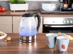Rosenstein & Söhne Kettle:Glas-Wasserkocher Mit Blauer LED-Beleuchtung, 2.200 Watt, 1,7 Liter 15 Rosenstein & Söhne Kettle:Glas-Wasserkocher Mit Blauer LED-Beleuchtung, 2.200 Watt, 1,7 Liter -Rosenstein & Söhne Shop nx7721 10