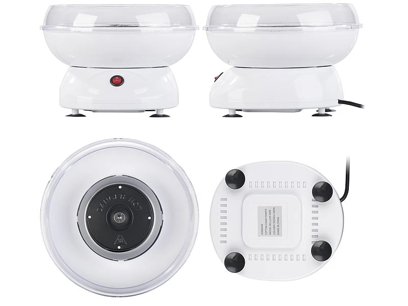 Rosenstein & Söhne Zuckerwattemaschine:Zuckerwatte-Maschine Mit Spülmaschinenfesten Aufsätzen, 500 Watt 8 Rosenstein & Söhne Zuckerwattemaschine:Zuckerwatte-Maschine Mit Spülmaschinenfesten Aufsätzen, 500 Watt – Bild 6