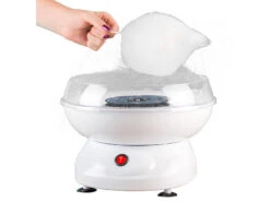 Rosenstein & Söhne Zuckerwattemaschine:Zuckerwatte-Maschine Mit Spülmaschinenfesten Aufsätzen, 500 Watt