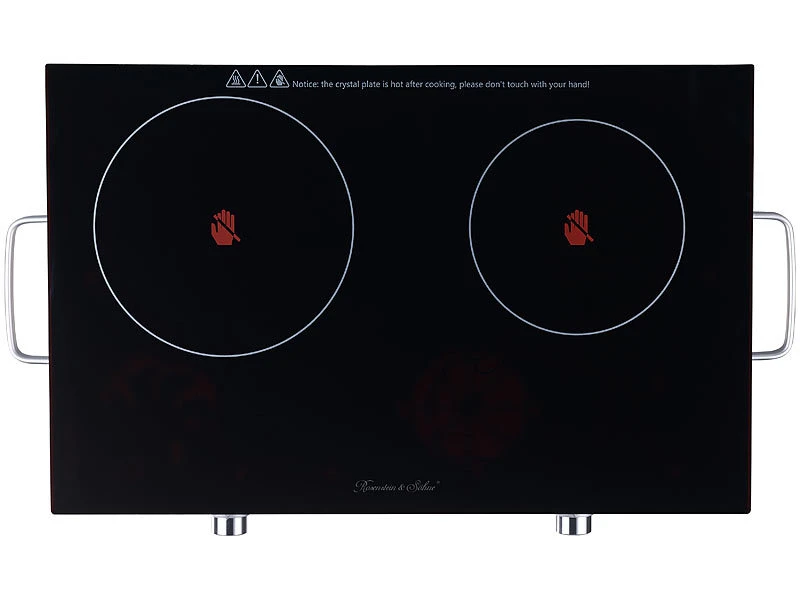 Rosenstein & Söhne Kochplatte Keramik:Glaskeramik-Doppel-Kochfeld, Infrarot-Wärme, Ø17cm (Versandrückläufer) 5 Rosenstein & Söhne Kochplatte Keramik:Glaskeramik-Doppel-Kochfeld, Infrarot-Wärme, Ø17cm (Versandrückläufer) – Bild 3