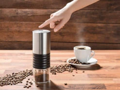 Rosenstein & Söhne Kaffeemühle 12 Volt:Elektrische Akku-Kaffeemühle Mit Keramik-Mahlwerk, USB Ladebuchse -Rosenstein & Söhne Shop nx8231 11