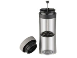 Rosenstein & Söhne French Press Becher:2in1-Edelstahl-Thermobecher Mit French-Press-System, 0,48 L, BPA-frei -Rosenstein & Söhne Shop nx8433 12
