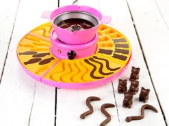 Rosenstein & Söhne Gummibärenmaschine:Gummibärchen-Maschine Und Schokokonfekt-Maker Mit Gussformen-Set, 25 W -Rosenstein & Söhne Shop nx8510 4