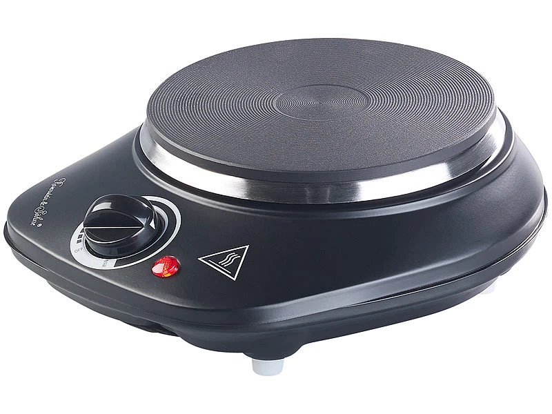 Rosenstein & Söhne Mini Kochplatte:Kompakte Elektrische Einzel-Kochplatte, 1.000 Watt, 155 Mm, Stufenlos 6 Rosenstein & Söhne Mini Kochplatte:Kompakte Elektrische Einzel-Kochplatte, 1.000 Watt, 155 Mm, Stufenlos – Bild 4