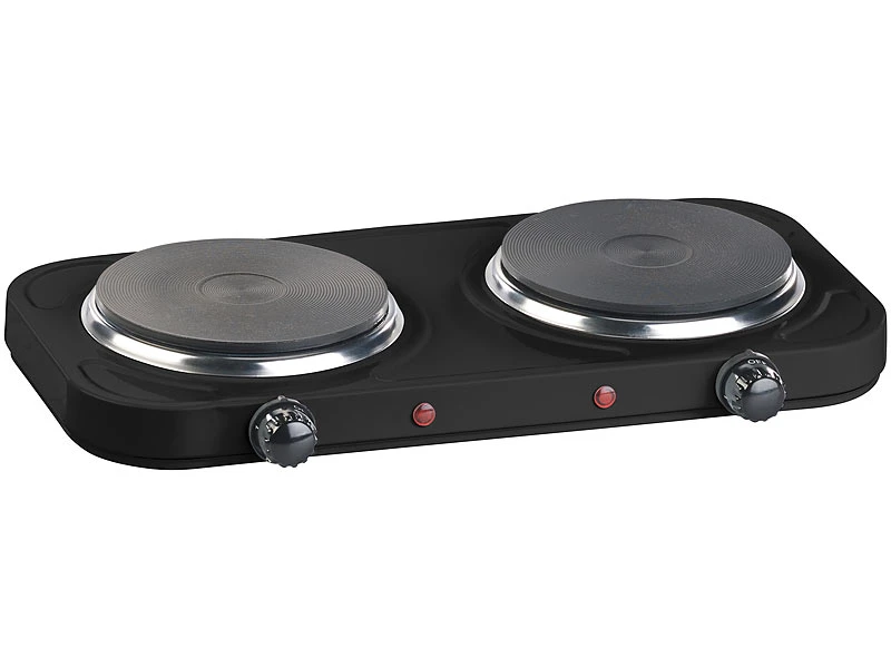Rosenstein & Söhne 2er-Kochplatte:Kompakte Elektrische Doppel-Kochplatte 2.000 Watt, Versandrückläufer 4 Rosenstein & Söhne 2er-Kochplatte:Kompakte Elektrische Doppel-Kochplatte 2.000 Watt, Versandrückläufer – Bild 2