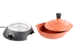 Rosenstein & Söhne Schmortopf Elektrisch:Elektrischer Tajine-Tontopf Mit Deckel, Ø 30 Cm, 2 Liter, 300 Watt -Rosenstein & Söhne Shop nx8563 2