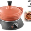 Rosenstein & Söhne Schmortopf Elektrisch:Elektrischer Tajine-Tontopf Mit Deckel, Ø 30 Cm, 2 Liter, 300 Watt -Rosenstein & Söhne Shop nx8563 6