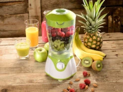 Rosenstein & Söhne Smoothie Maker:Standmixer BR-410 Mit 4-Klingen-Edelstahlmesser, 400 W, 1 L, BPA-frei -Rosenstein & Söhne Shop nx8564 3