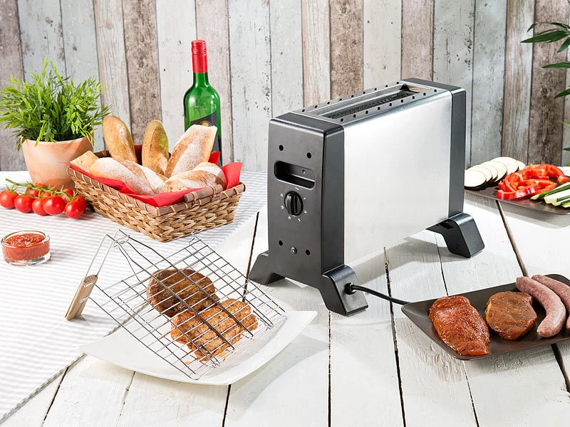 Rosenstein & Söhne Vertikalgrill Elektrisch:Vertikaler Infrarot-Tischgrill Mit 24 X 18 Cm Grillfläche & 1.000 Watt 12 Rosenstein & Söhne Vertikalgrill Elektrisch:Vertikaler Infrarot-Tischgrill Mit 24 X 18 Cm Grillfläche & 1.000 Watt – Bild 10