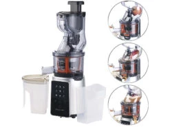 Rosenstein & Söhne Gemüsepresse:3in1-Slow-Juicer & Entsafter Mit Gemüse-Reibe & Eis-Aufsatz, 200 Watt 24 Rosenstein & Söhne Gemüsepresse:3in1-Slow-Juicer & Entsafter Mit Gemüse-Reibe & Eis-Aufsatz, 200 Watt -Rosenstein & Söhne Shop nx8651 19