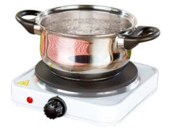 Rosenstein & Söhne Elektrokochplatte:Kompakte Elektrische Einzel-Kochplatte, 1.500 Watt, 185 Mm, Stufenlos