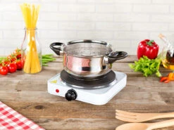 Rosenstein & Söhne Elektrokochplatte:Kompakte Elektrische Einzel-Kochplatte, 1.500 Watt, 185 Mm, Stufenlos -Rosenstein & Söhne Shop nx8757 8