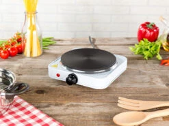 Rosenstein & Söhne Elektrokochplatte:Kompakte Elektrische Einzel-Kochplatte, 1.500 Watt, 185 Mm, Stufenlos -Rosenstein & Söhne Shop nx8757 9