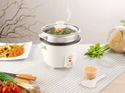 Rosenstein & Söhne Multikocher:Reiskocher Mit Dampfgar-Einsatz & Warmhaltefunktion, 1 L, 400 Watt 12 Rosenstein & Söhne Multikocher:Reiskocher Mit Dampfgar-Einsatz & Warmhaltefunktion, 1 L, 400 Watt -Rosenstein & Söhne Shop nx8993 1