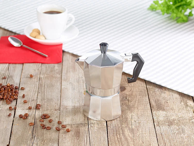 Cucina Di Modena Espressomaschine:Espresso-Kocher Für 3 Tassen, Für Gas, Elektro-Herd Und Ceran-Feld 8 Cucina Di Modena Espressomaschine:Espresso-Kocher Für 3 Tassen, Für Gas, Elektro-Herd Und Ceran-Feld – Bild 6