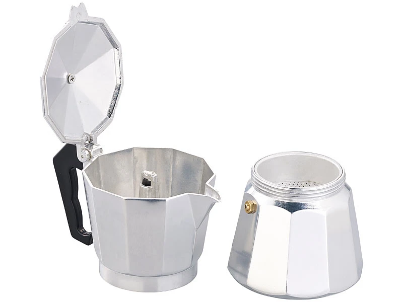 Cucina Di Modena Espressokanne:Espressokocher Für 6 Tassen; Für Induktions-Herde Geeignet; 300 Ml 7 Cucina Di Modena Espressokanne:Espressokocher Für 6 Tassen; Für Induktions-Herde Geeignet; 300 Ml – Bild 5