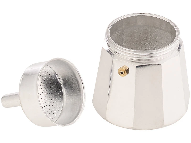 Cucina Di Modena Espressokanne:Espressokocher Für 6 Tassen; Für Induktions-Herde Geeignet; 300 Ml 8 Cucina Di Modena Espressokanne:Espressokocher Für 6 Tassen; Für Induktions-Herde Geeignet; 300 Ml – Bild 6