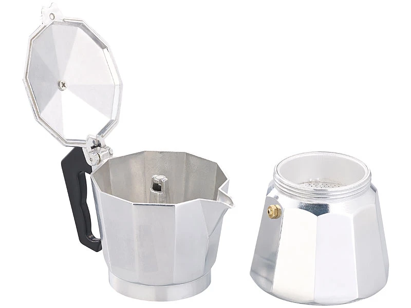 Cucina Di Modena Espresso-Kanne:Espresso-Kocher Für 6 Tassen, Für Gas, Elektro-Herd Versandrückläufer 7 Cucina Di Modena Espresso-Kanne:Espresso-Kocher Für 6 Tassen, Für Gas, Elektro-Herd Versandrückläufer – Bild 5